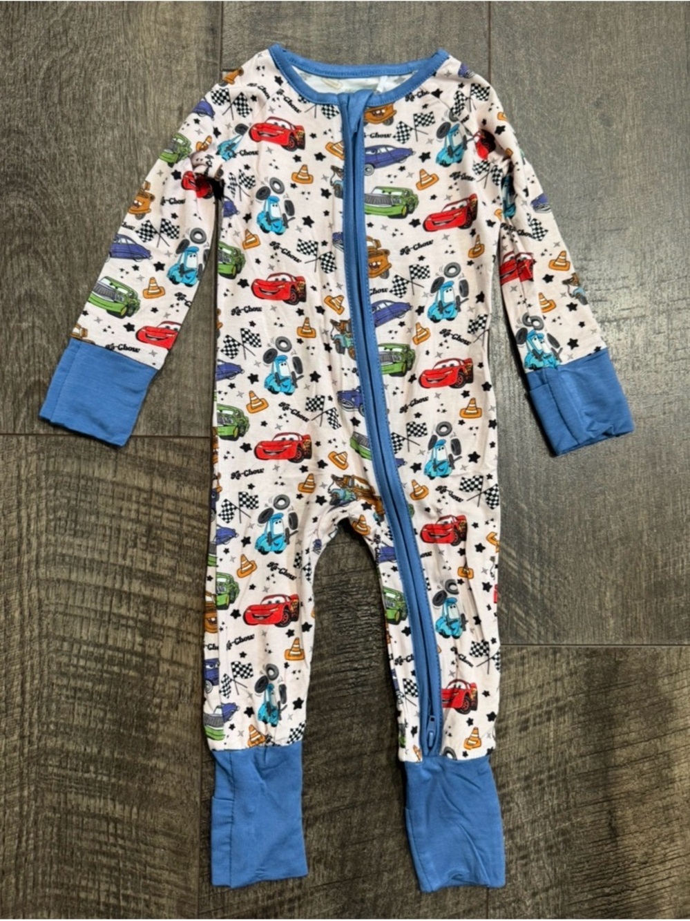 Bamboo Zipper Sleeper Disney Pixar “Cars” Print 12-18m